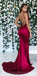 Spaghetti Straps Mermaid Sexy Modest Simple Long Fashion Tren 2019 Prom Dresses with lace, PD1217
