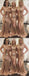 Sparkly Shinning Mermaid Sweep Train Side Split Sequined Bridesmaid Dresses ,WG382