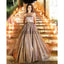 Strapless A-line Sequin Gorgeous Long Prom Dresses, Evening Dresses PD2250