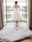 Sweatheat Tulle Rustic Illusion Chic Country Beach Long Wedding Dresses WD0556