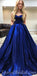 Sweetheart Blue Elegant  Simple Formal Modest Long Prom Dresses, Ball Gown,PD1330