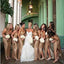 Sweetheart Long Bridesmaid Dresses Sequins Bridesmaid Dresses with Side Slit,WG374