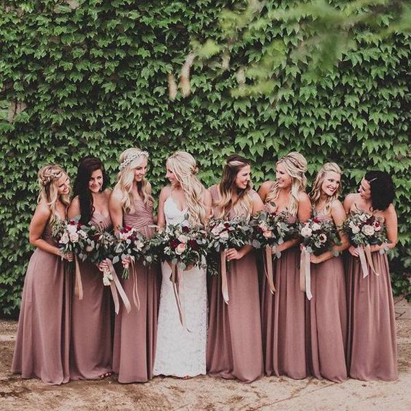 Sweetheart Long Chiffon Simple Soft Floor-Length Formal Bridesmaid Dre SposaBridal Sweetheart Long Chiffon Simple Soft Floor-Length Formal Bridesmaid Dre SposaBridal