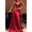 V-Neck Sleeveless Red Sexy Elegant Hot Sale Prom Dresses PD2105
