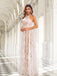 Sexy Halter Sleeveless Lace-up Back A-line Lace Long Wedding Dress, WD3090