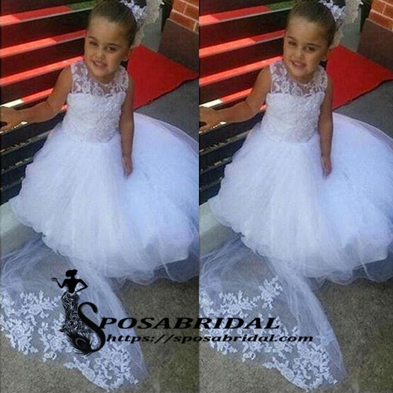 White Butterfly Baby Girl Wedding Dress For 3-6-9 Months | Wedding dresses  for girls, Baby girl wedding dress, Cheap flower girl dresses