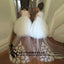 White Lace Cheap Cute Baby  Flower Girl Dresses with train, Soft Modern Junior Bridesmaid Dress , FG128
