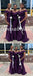 Sexy Off Shoulder V-Neck Soft Satin Sleeveless Mermaid Floor Length Bridesmaid Dresss, BD3288