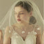 New Arrival Delicate Tulle Long Wedding Veils With Handmade Flowers , WV0109