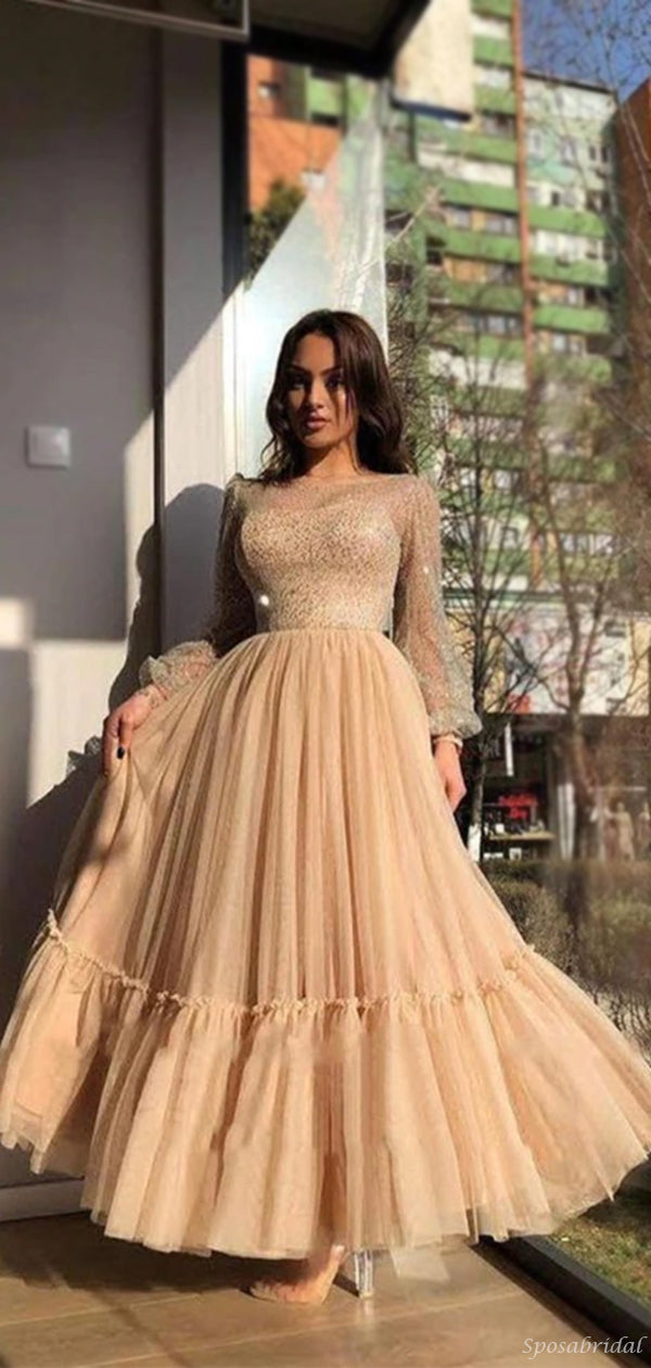 A-line Sweetheart Sleeveless Ankle-Length Tulle Homecoming Dress with  Pleated Sequins - Homecoming Dresses - Stacees