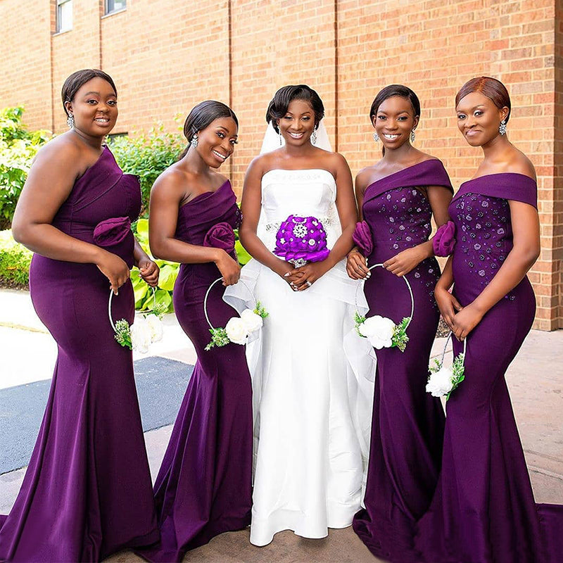 purple bridesmaid dresses