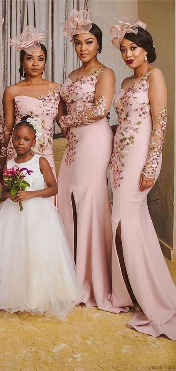 Long Bridesmaid Dresses Mixed-styles Styles with Pleats | Mismatched bridesmaid  dresses, Fall bridesmaid dresses, Gold bridesmaid dresses