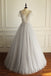 Charming  Tulle Short Sleeves Gorgeous V Neck Sexy Wedding Dress, Bridals Dress, WD0259 - SposaBridal