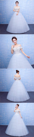 Off Shoulder Most Popular Unique Elegant Hottest Spring 2017 Wedding Dresses, WD0222