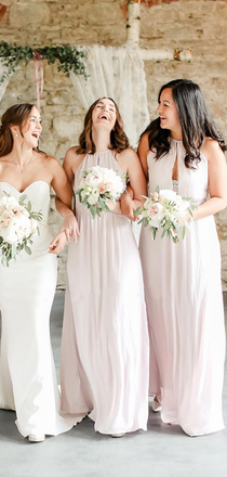 Blush Bridesmaid Dresses  Blue & Pink Bridesmaid Dresses – SposaBridal