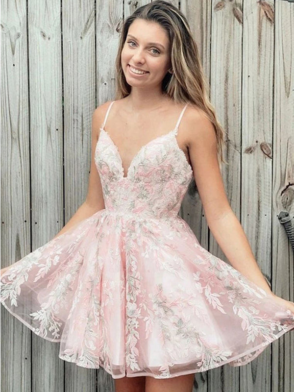 hot pink homecoming dresses