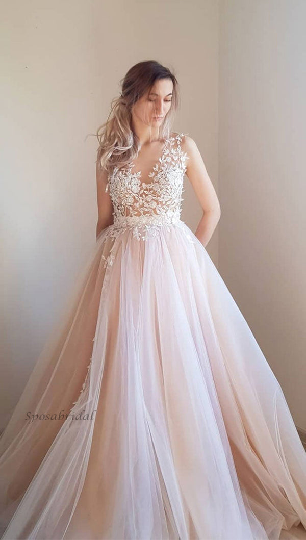 Strapless Lace Top Elegant Formal Blush Pink A-line Tulle Long Prom Dr SposaBridal Strapless Lace Top Elegant Formal Blush Pink A-line Tulle Long Prom Dr SposaBridal