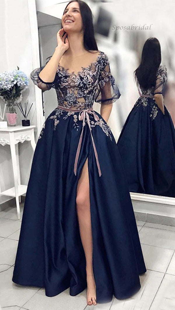 navy blue illusion dress Brone Illusion Lace Cocktail Dress Tadashi Shoji Official Online Boutique