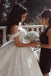Luxury A-line Off the Shoulder Beads Vintage Long Wedding Dresses, WD0613