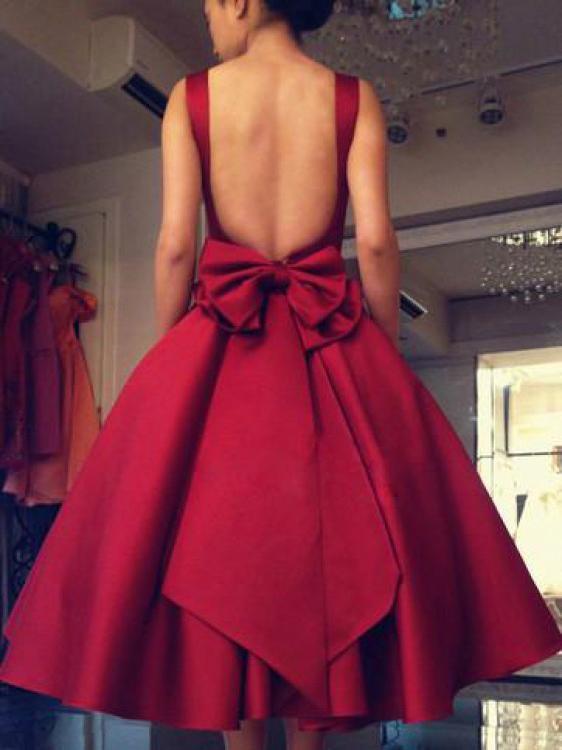 Sexy Backless Red Short Cheap Homecoming Dresses Online, CM580 – SposaBridal