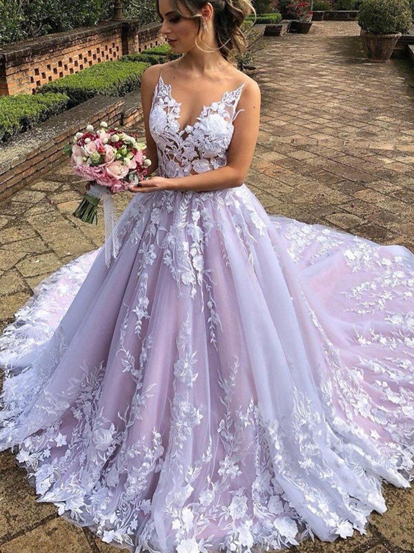 Sexy Luxury Pink Illusion Lace Backless A-line Long Train Wedding Dres SposaBridal Sexy Luxury Pink Illusion Lace Backless A-line Long Train Wedding Dres SposaBridal