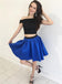 Cheap Short Simple Cute Two Piece Homecoming Dresses 2018, CM483 - SposaBridal