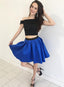 Cheap Short Simple Cute Two Piece Homecoming Dresses, CM483